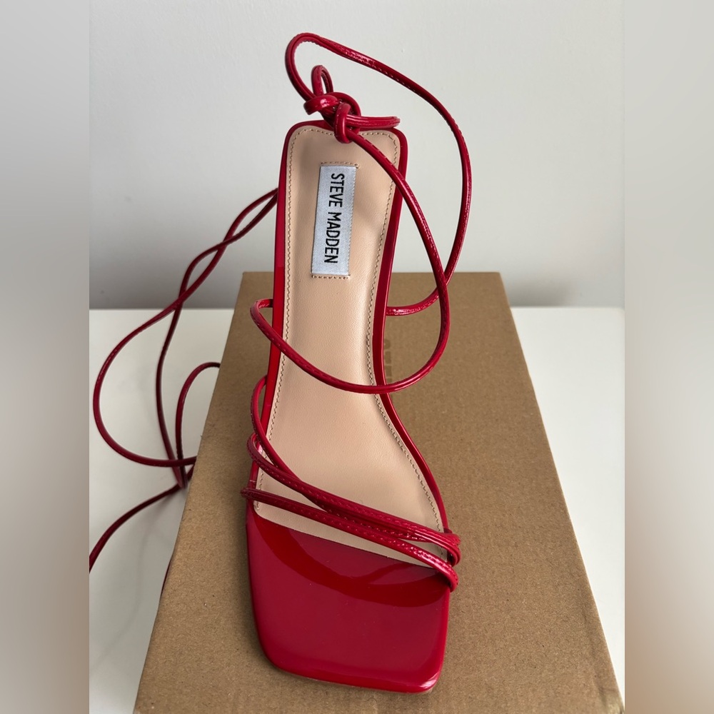 Steve Madden Evita Red Patent Sandals
